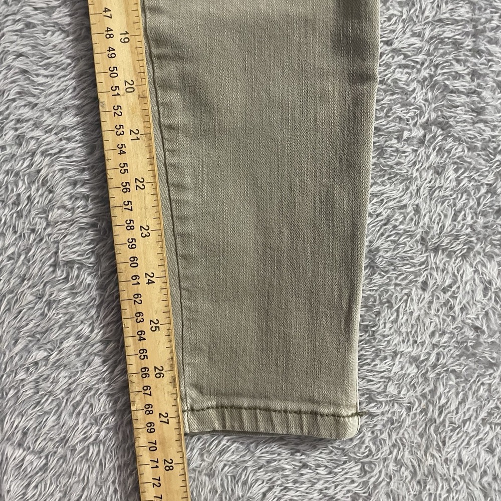 Pilcro And The Letterpress Jeans Womens Size 25 Skinny Olive Green Ankle Zip - Picture 7 of 9